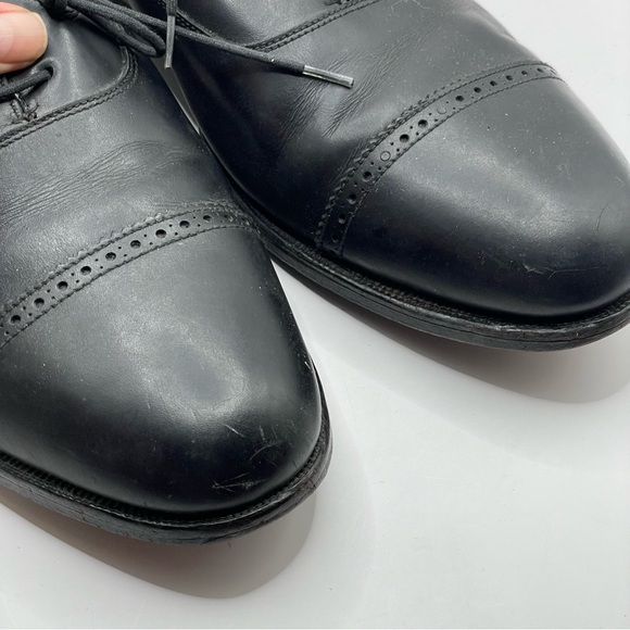 Peal & Co Brooks Brothers Sz 10 E Black Leather Oxford Dress Shoes England - Picture 12 of 13